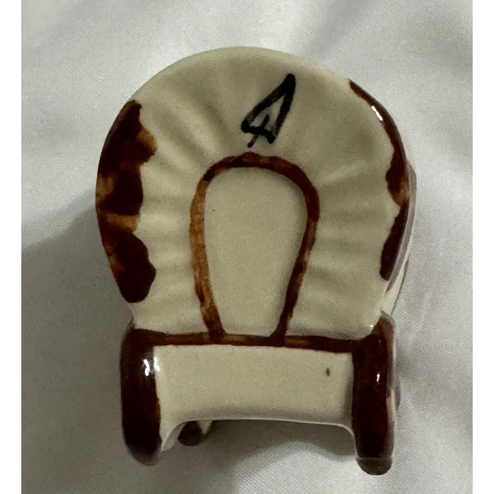 Vintage Porcelain Wagon Salt Shaker Only Western Country Cowboy